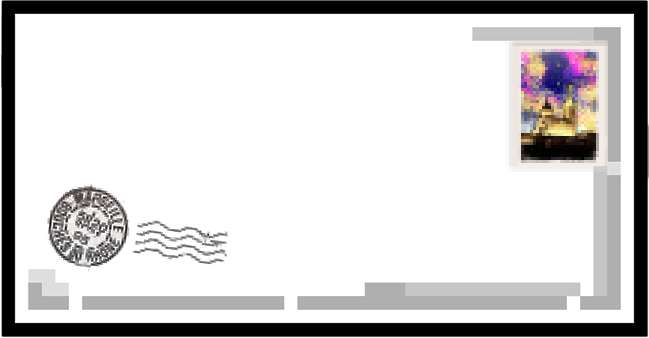 image  enveloppe fermée inscrit adresse