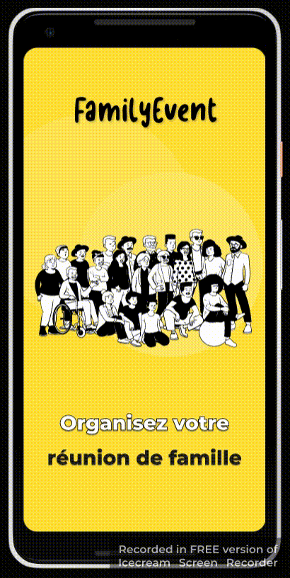 ecran page famille